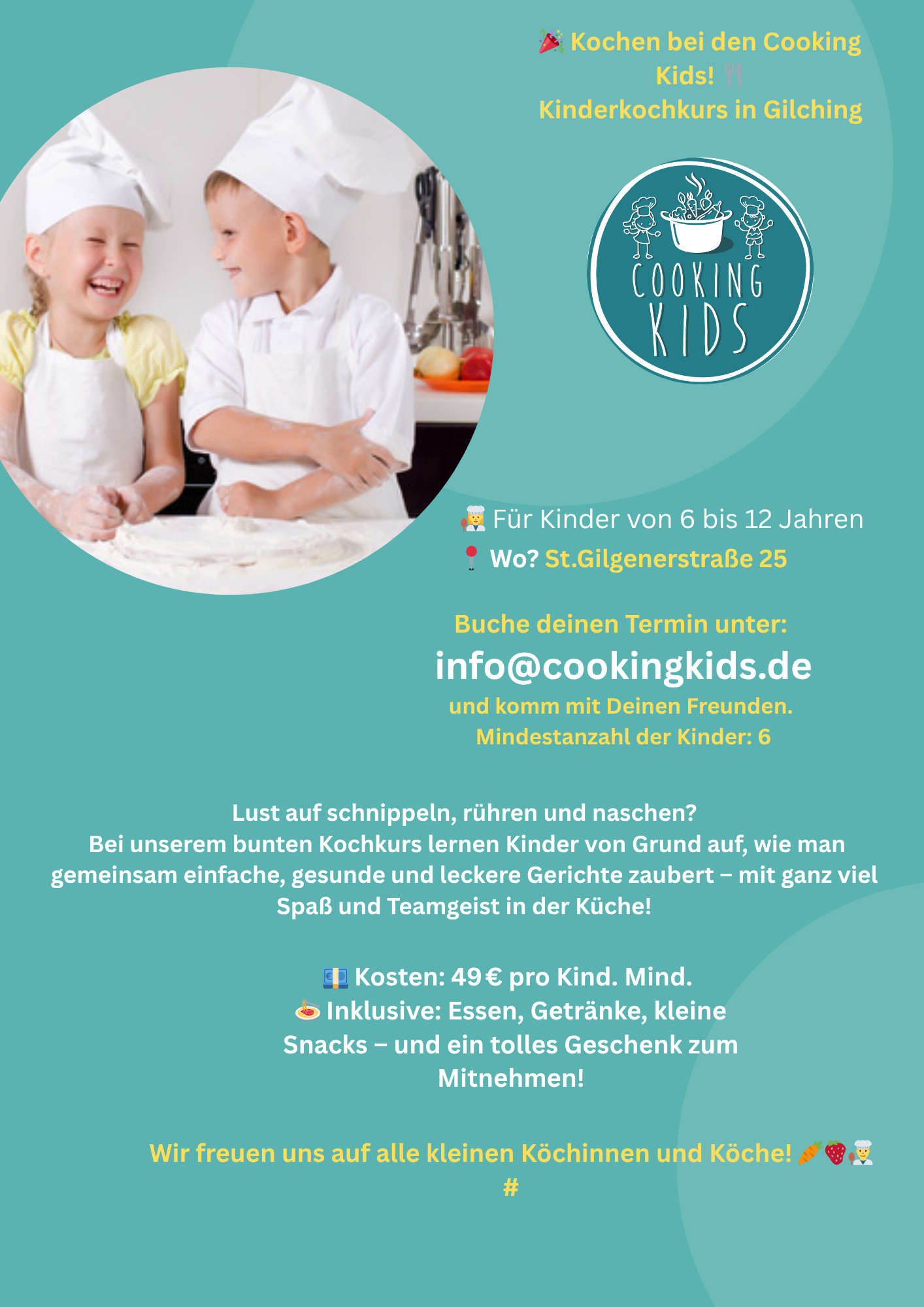Flyer Cooking Kids 2025
